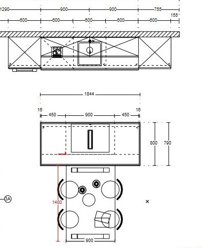 plattegrond tekening beide