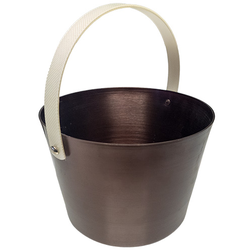 Sauna emmer aubergine metallic